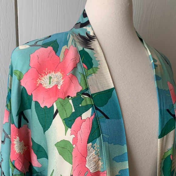 New Gorgeous Bohemian Mixed Print Kimono Robe Jacket - Picture 6 of 11